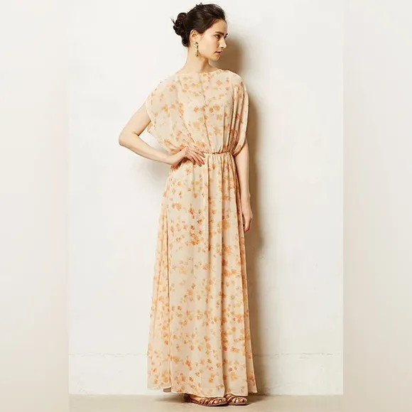 Vintage Paper Crown Maxi Dress with Jeweled Belt