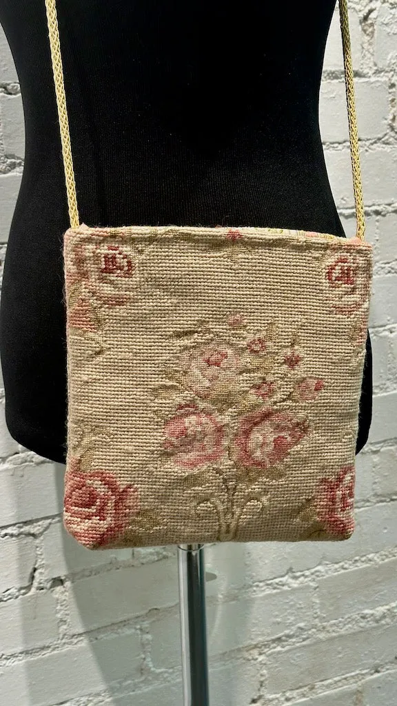 VINTAGE ROSE TAPESTRY SMALL  Handbag