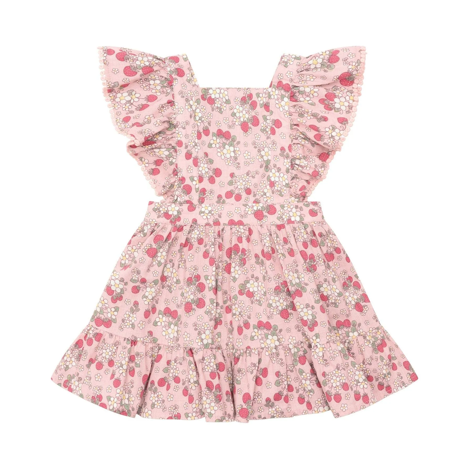 Vintage Strawberry Ruffle Dress
