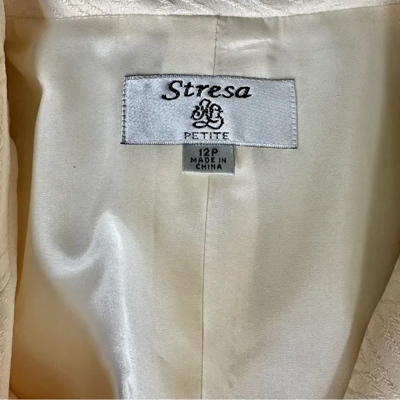 Vintage Stresa Design Jacket and Skirt Suite Size 12P