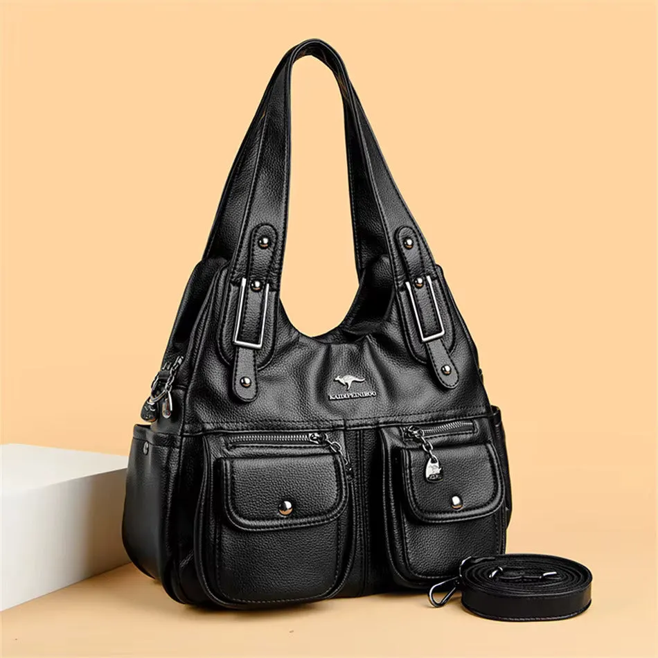 Vionne | Classic Leather Shoulder Bag