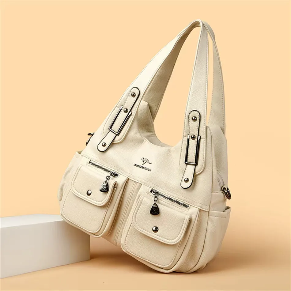 Vionne | Classic Leather Shoulder Bag