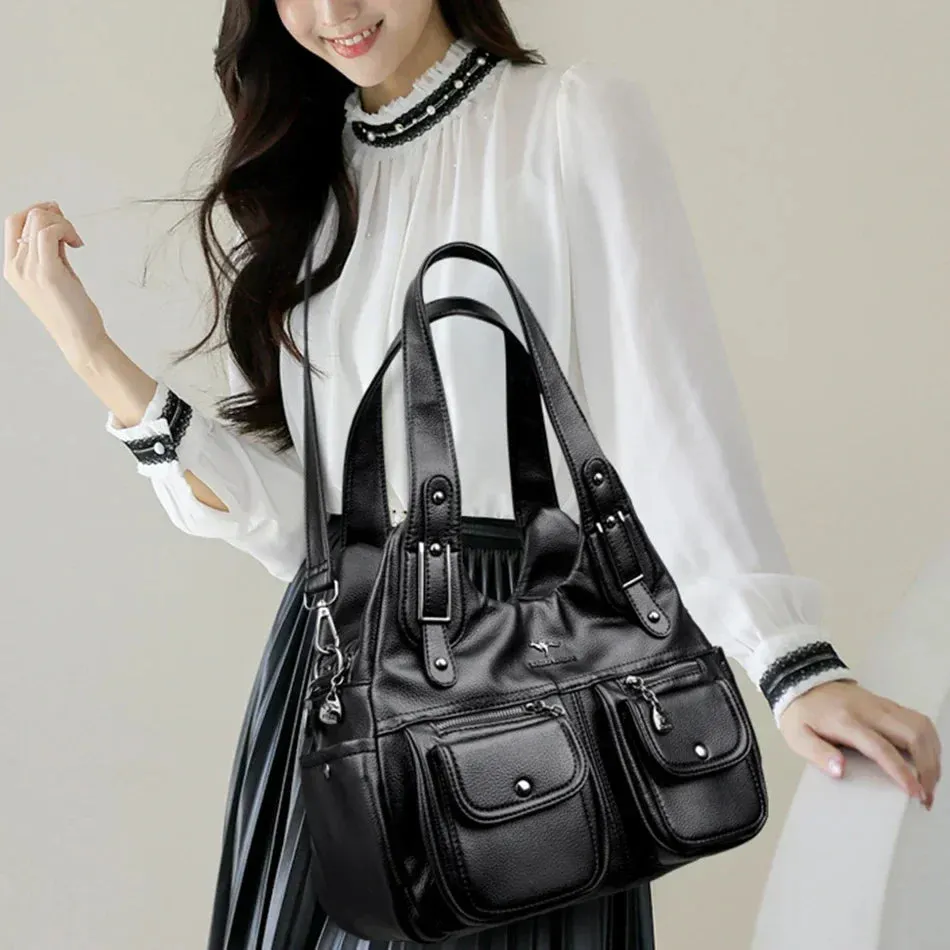Vionne | Classic Leather Shoulder Bag