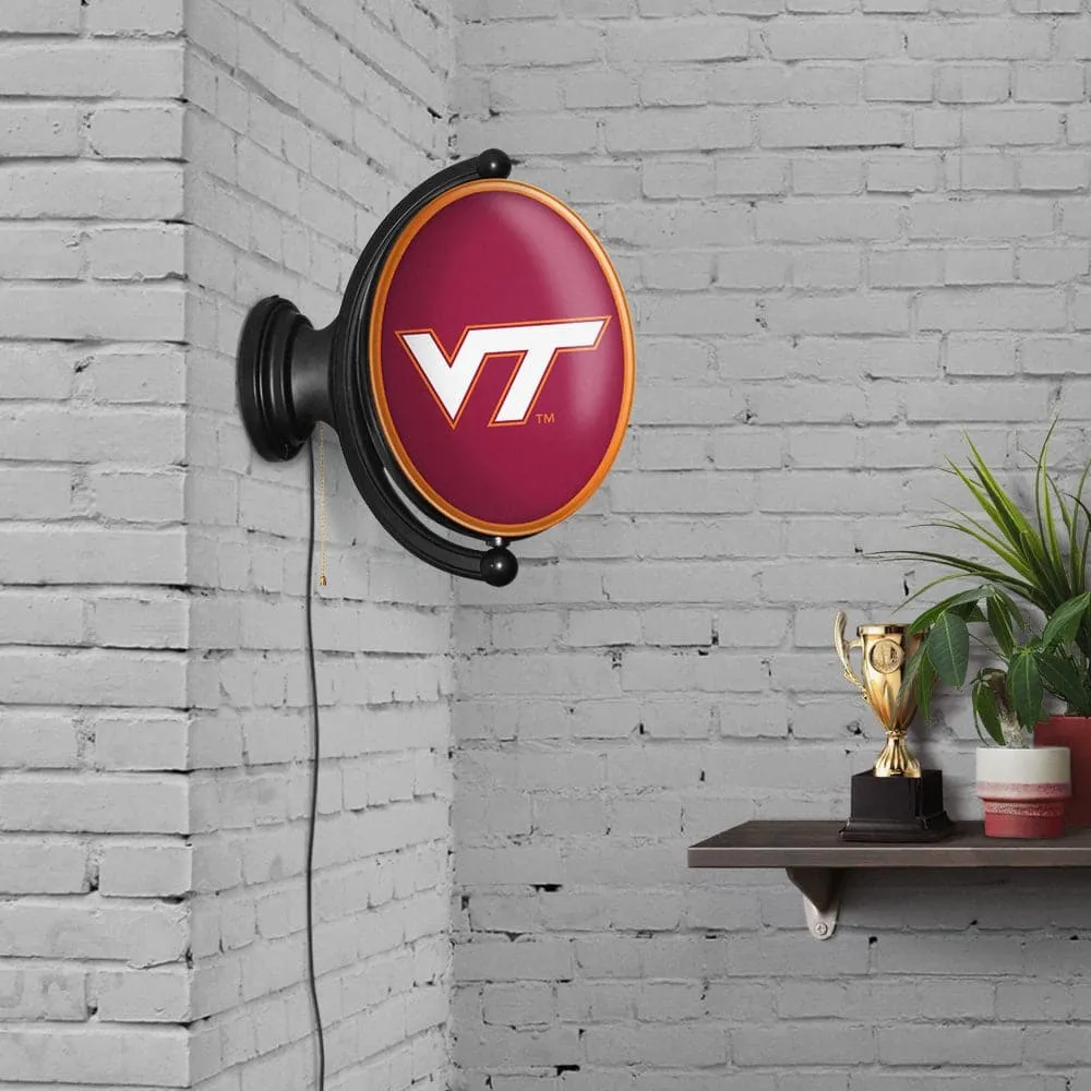 Virginia Tech Hokies: Original Oval Rotating Lighted Wall Sign