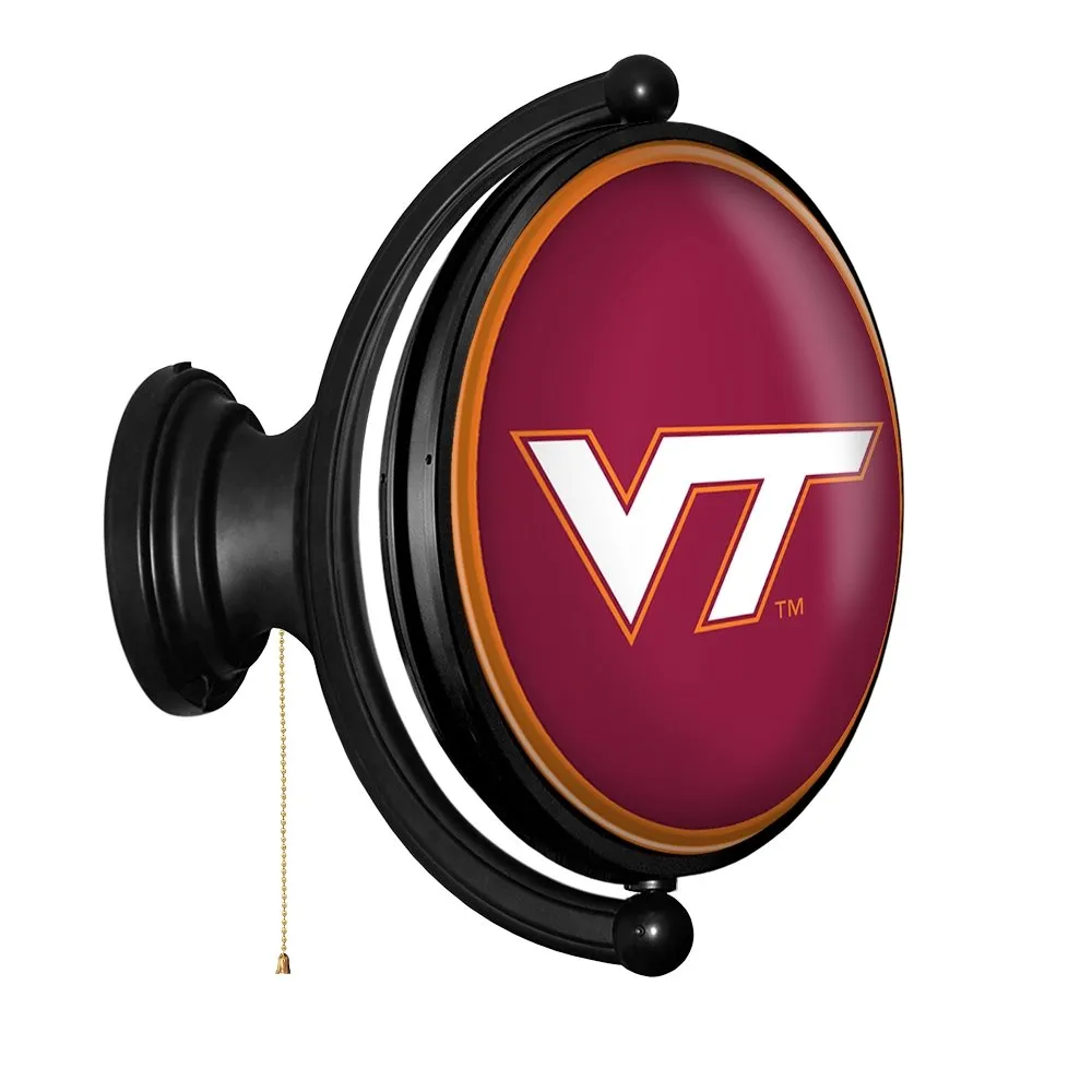 Virginia Tech Hokies: Original Oval Rotating Lighted Wall Sign