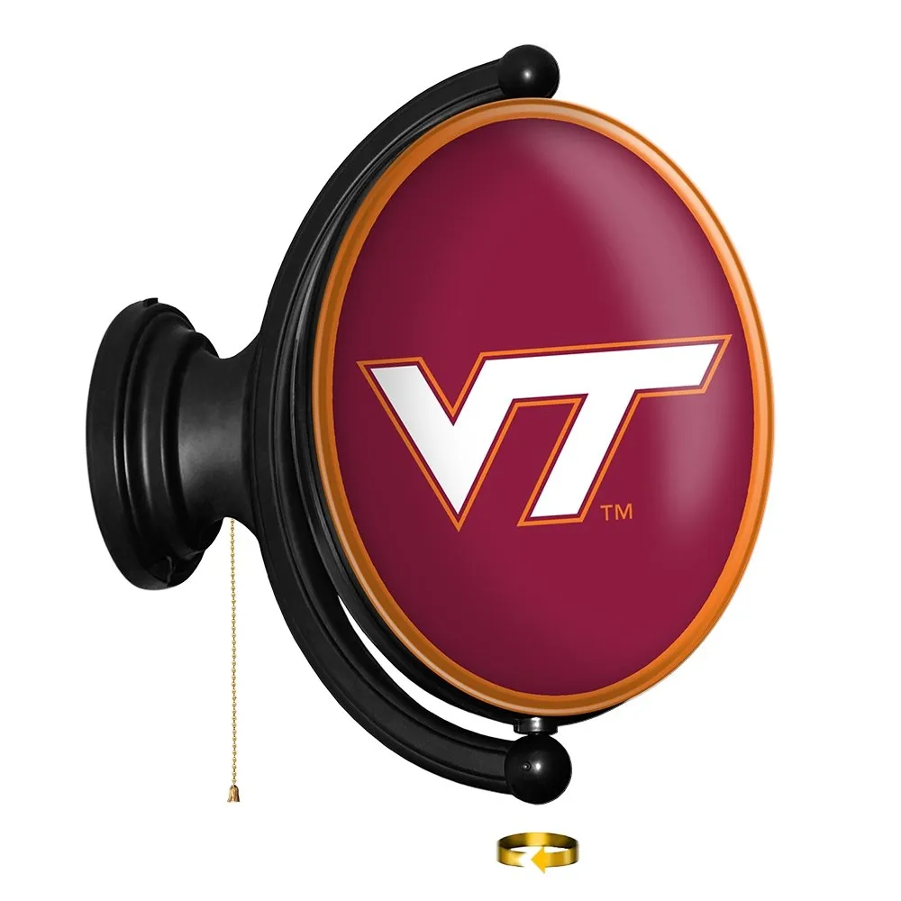 Virginia Tech Hokies: Original Oval Rotating Lighted Wall Sign