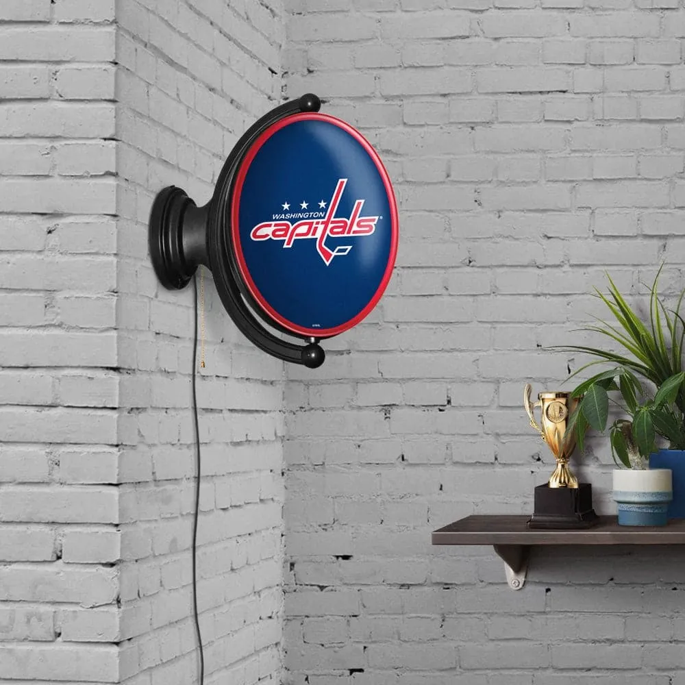 Washington Capitals: Original Oval Rotating Lighted Wall Sign