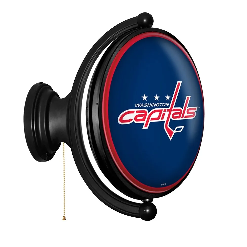 Washington Capitals: Original Oval Rotating Lighted Wall Sign