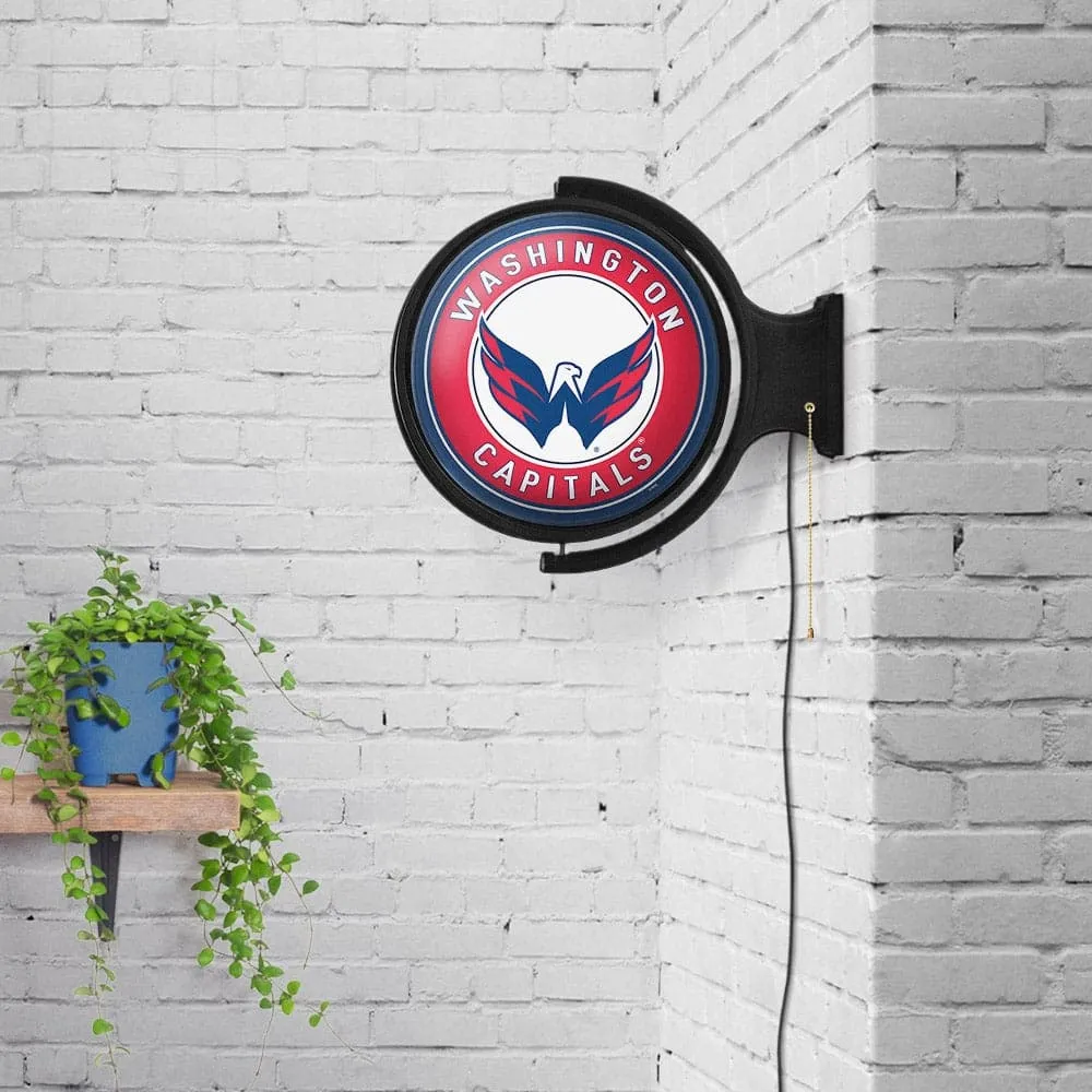 Washington Capitals: Original Round Rotating Lighted Wall Sign