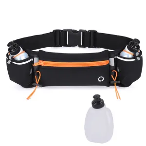 water bottle running belt , hydration waist bag for men and women for running, hiking, rock climbing -