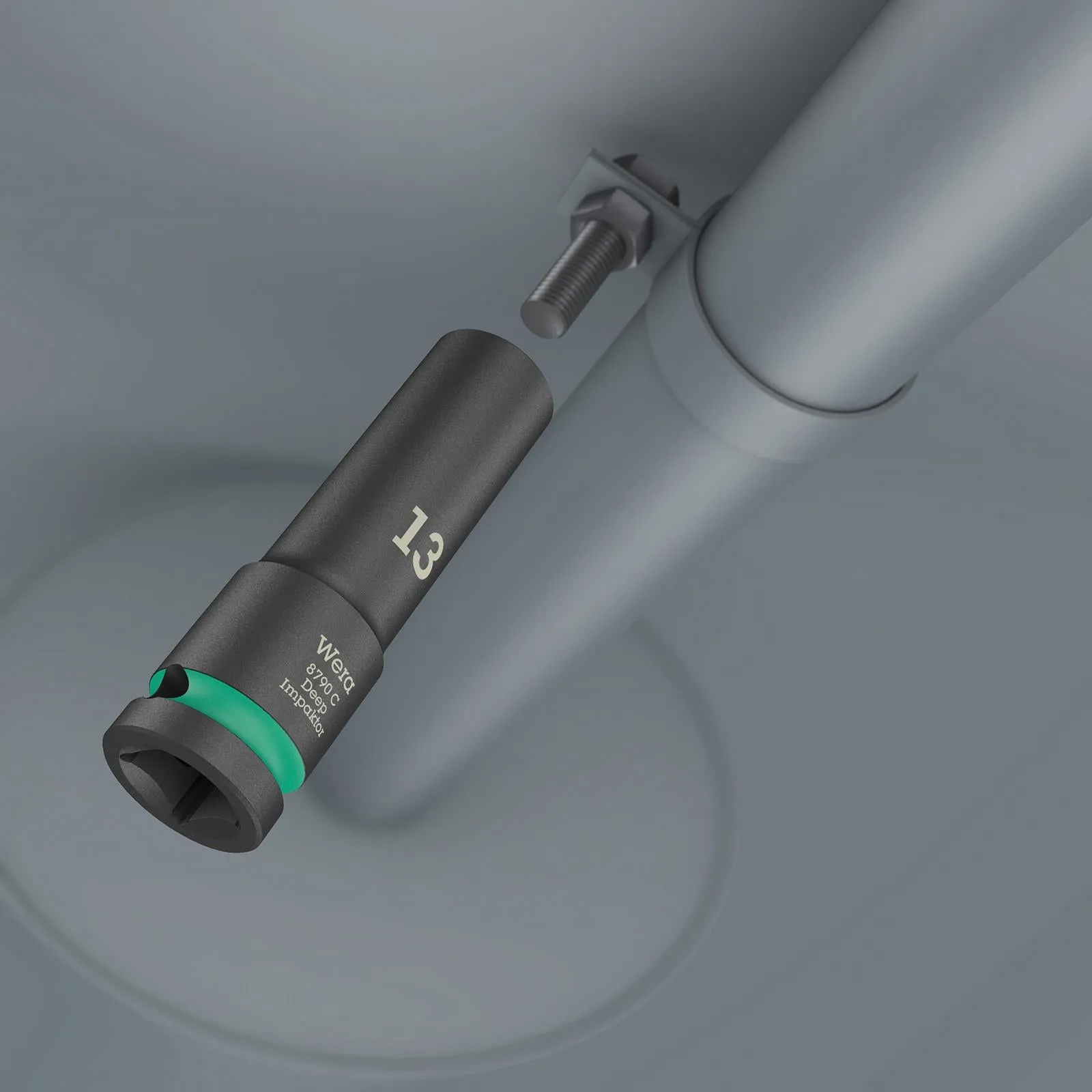 Wera Deep Impact Socket Impaktor with 1/2" Drive Zyklop 8790 C 17mm x 83mm