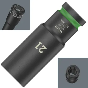 Wera Deep Impact Socket Impaktor with 1/2" Drive Zyklop 8790 C 21mm x 83mm