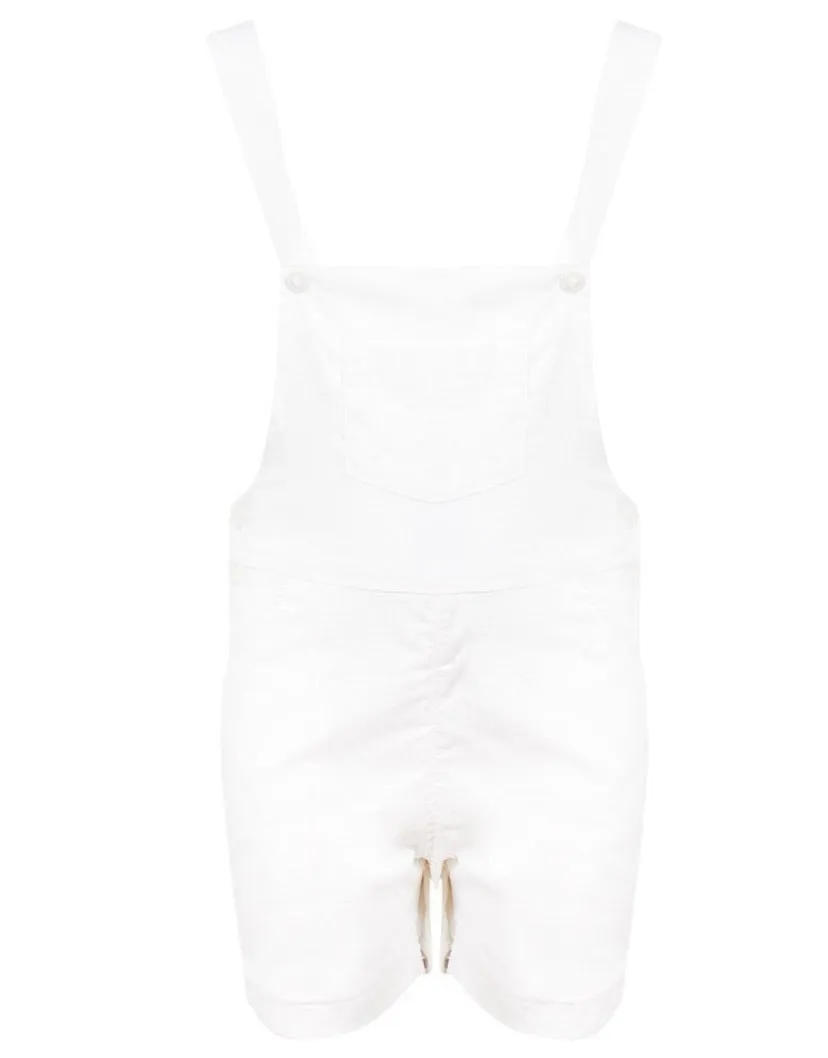 White Dungarees