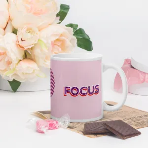 White glossy mug - FOCUS