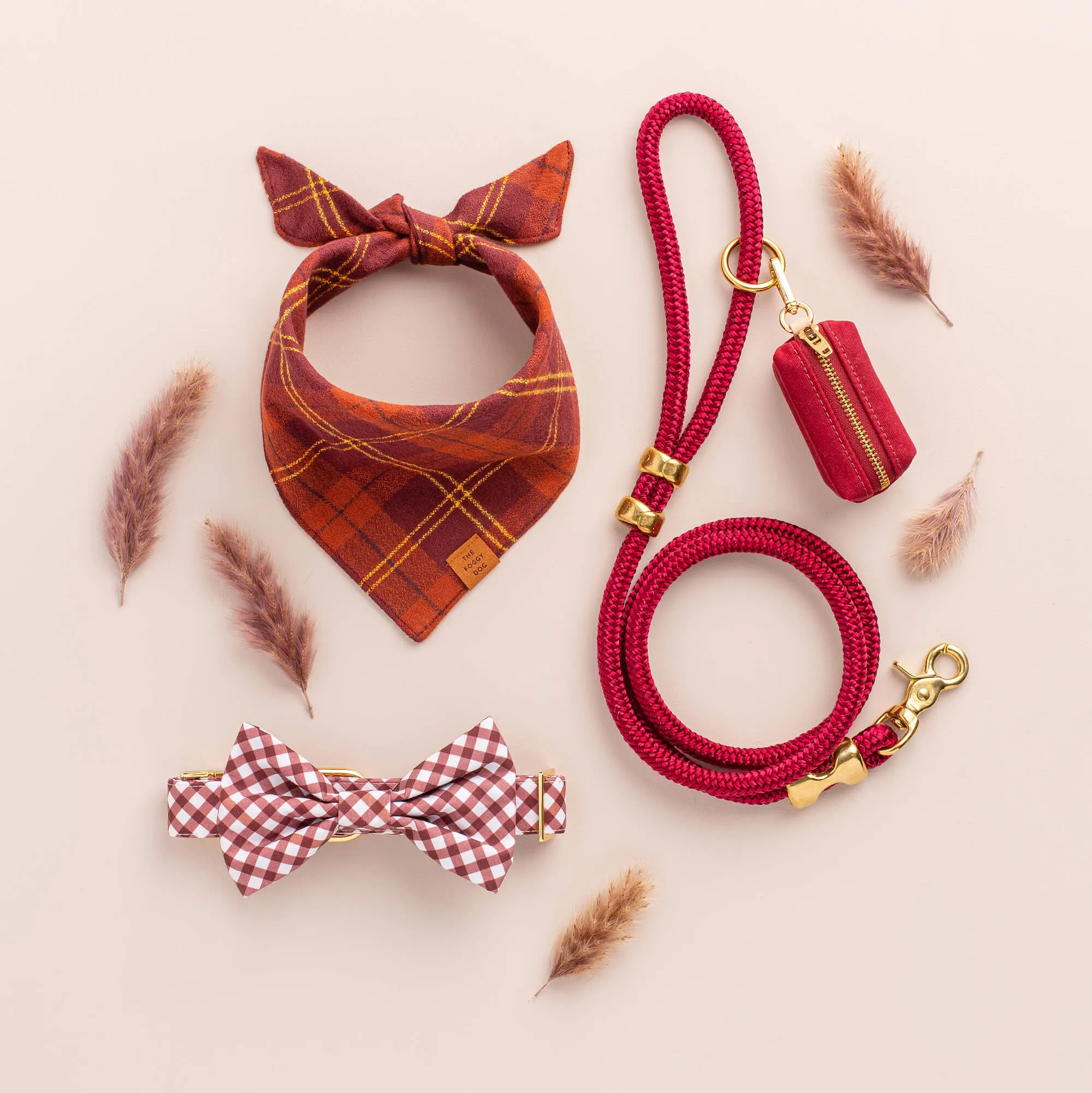 Wine Marine Rope Dog Leash