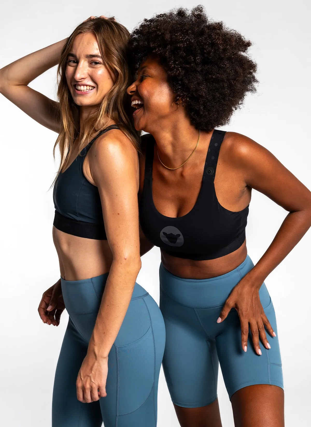 Women's Flex Half Tights - Ocean Blue
