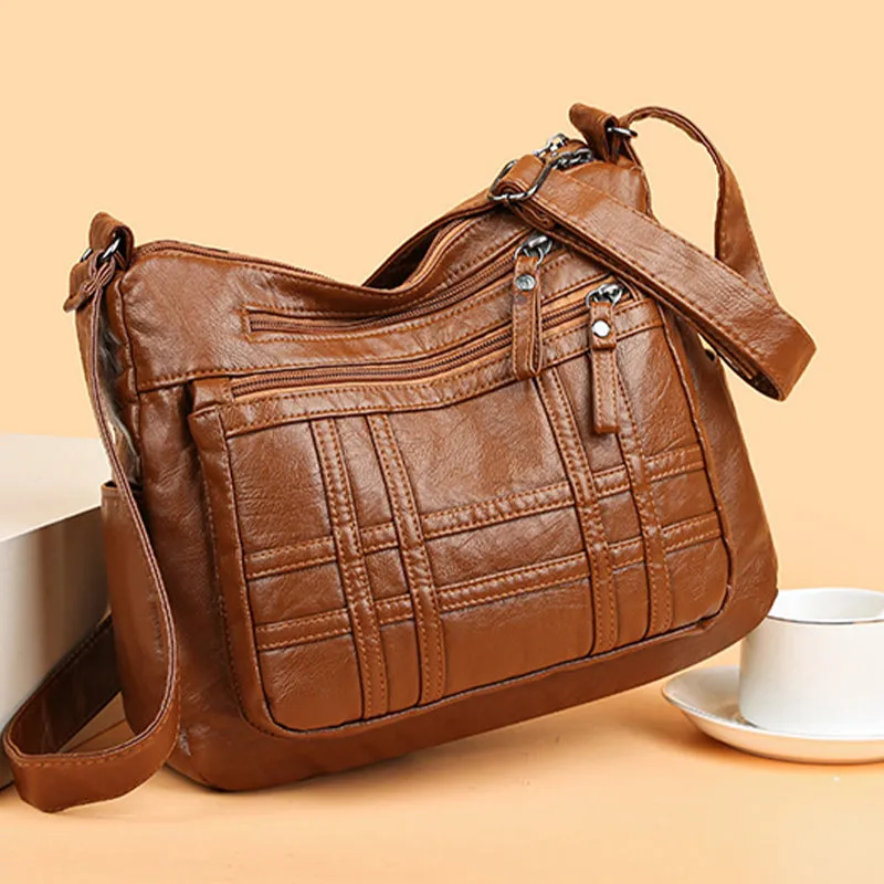 Women's Retro Soft Crossbody Bag