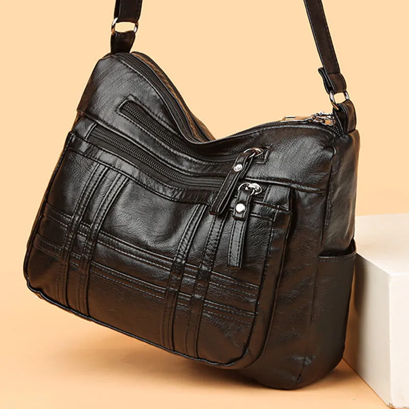 Women's Retro Soft Crossbody Bag