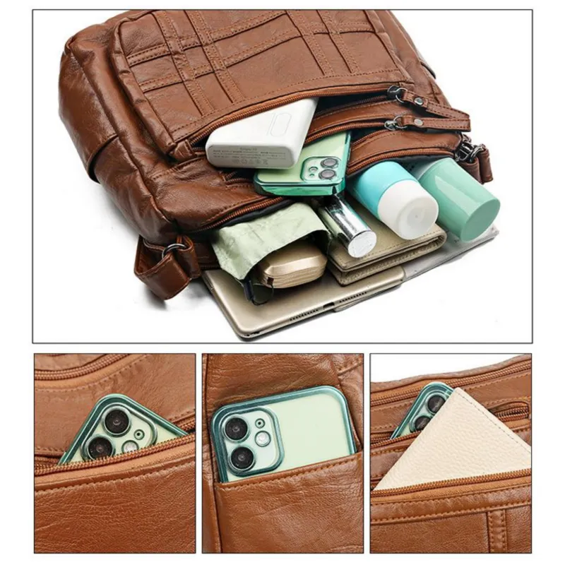 Women's Retro Soft Crossbody Bag