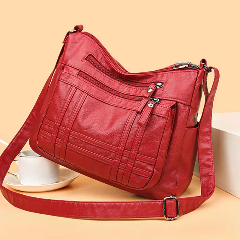 Women's Retro Soft Crossbody Bag