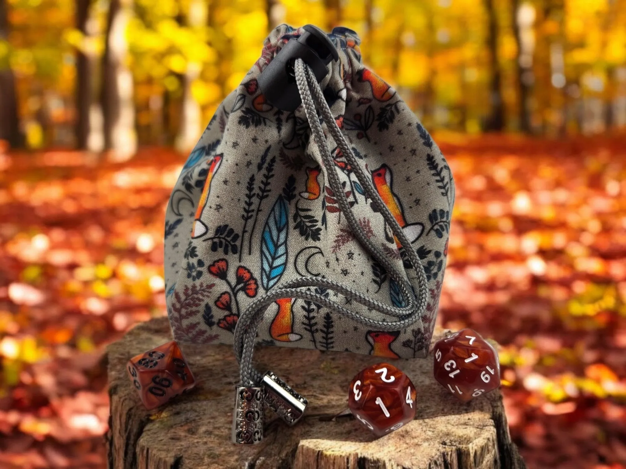 Woodland Fox dice bag
