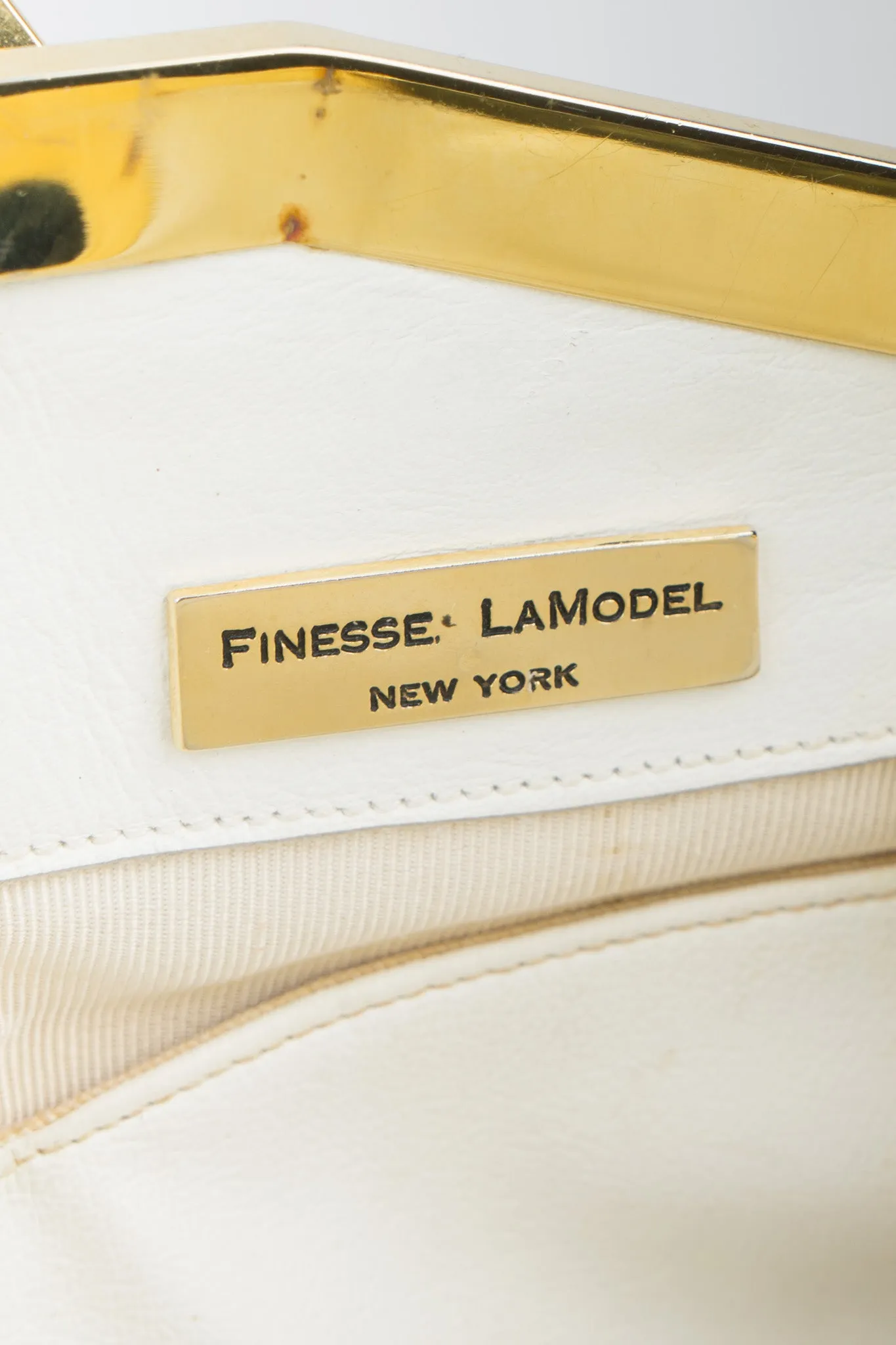 Woven Leather Lamé Bag