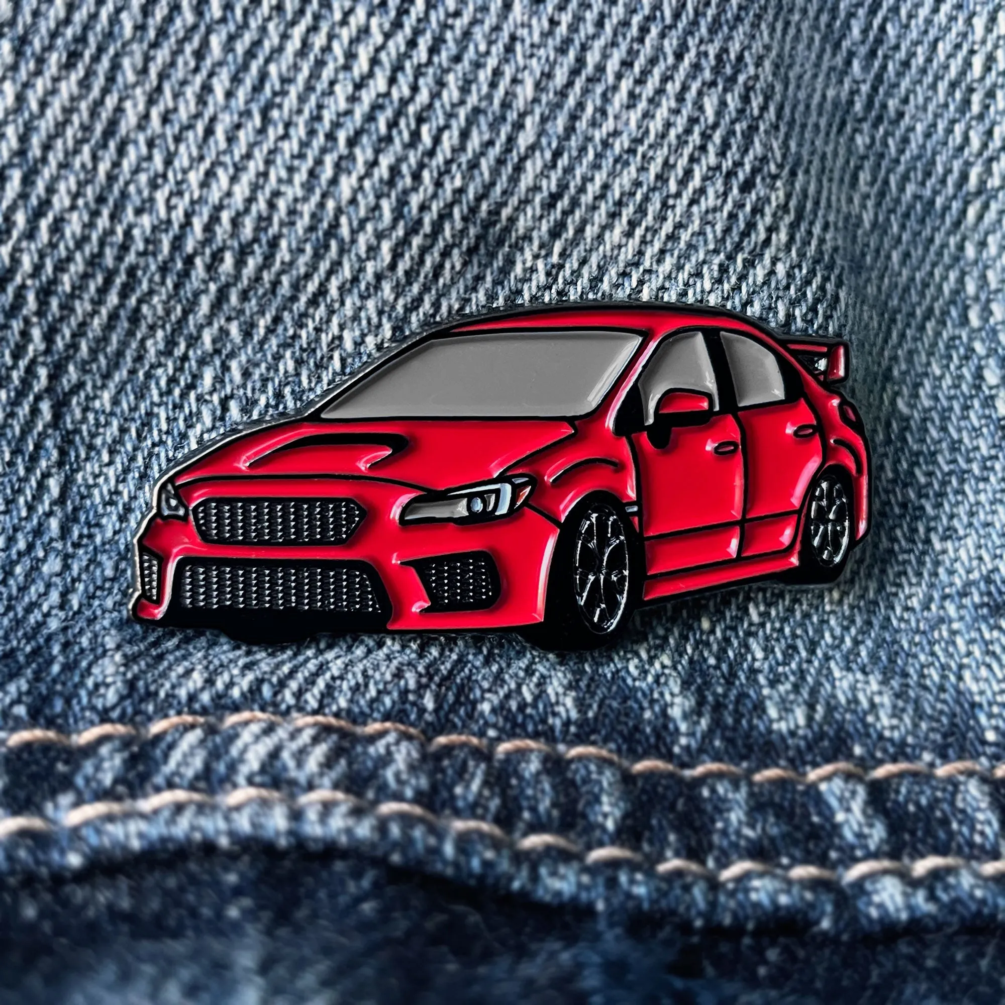 WRX STI 4th Gen (Red) Car Lapel Enamel Pin