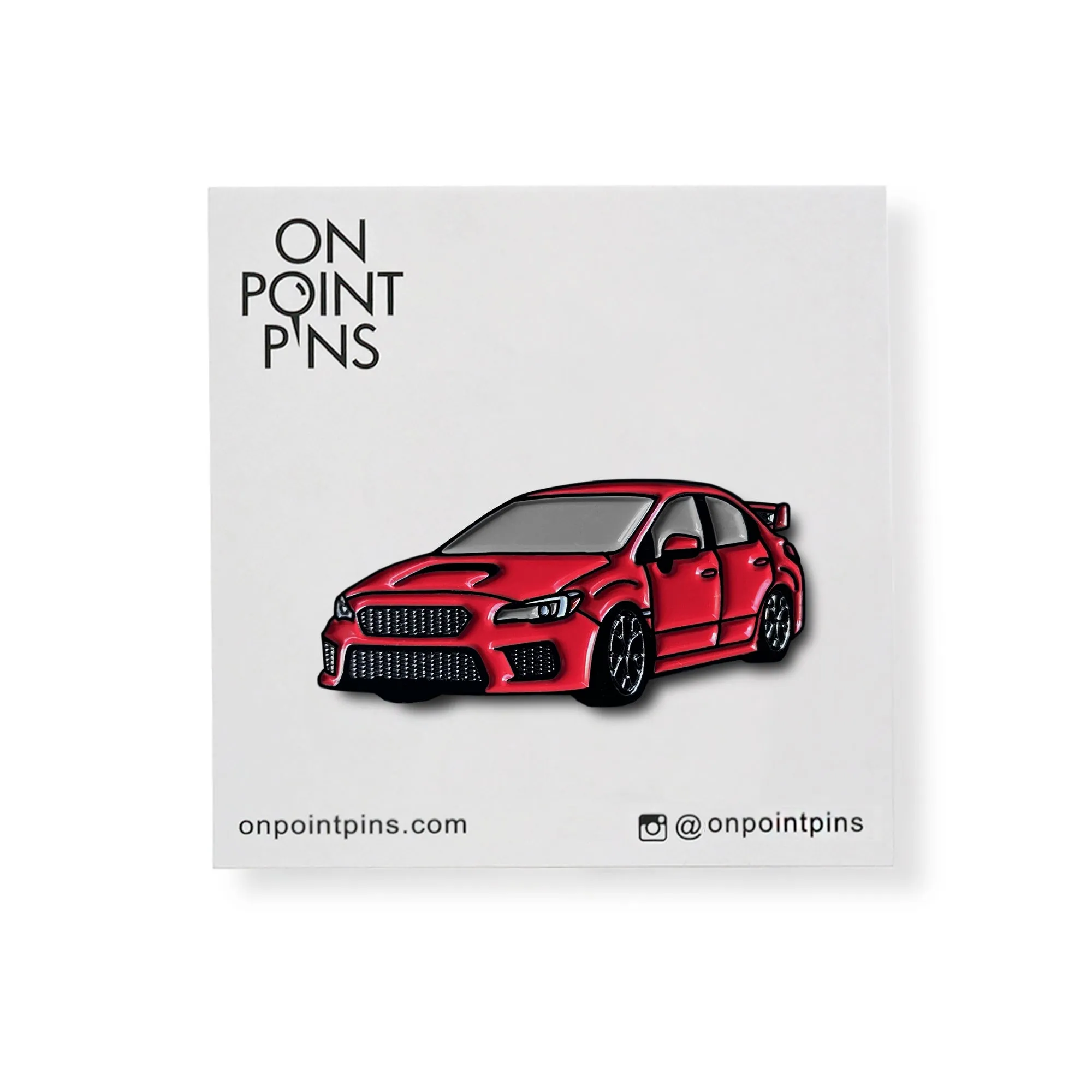 WRX STI 4th Gen (Red) Car Lapel Enamel Pin