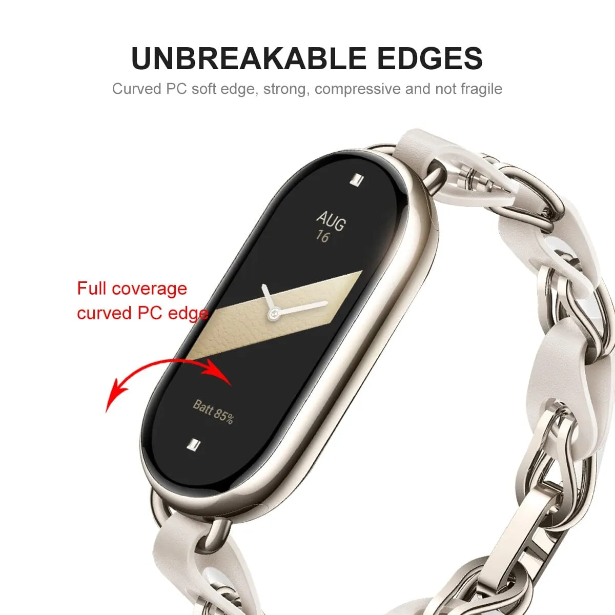 Xiaomi Smart Band 9 3D Full Coverage Soft PC Edge   PMMA HD Screen Protector Film  with Positioning Case
