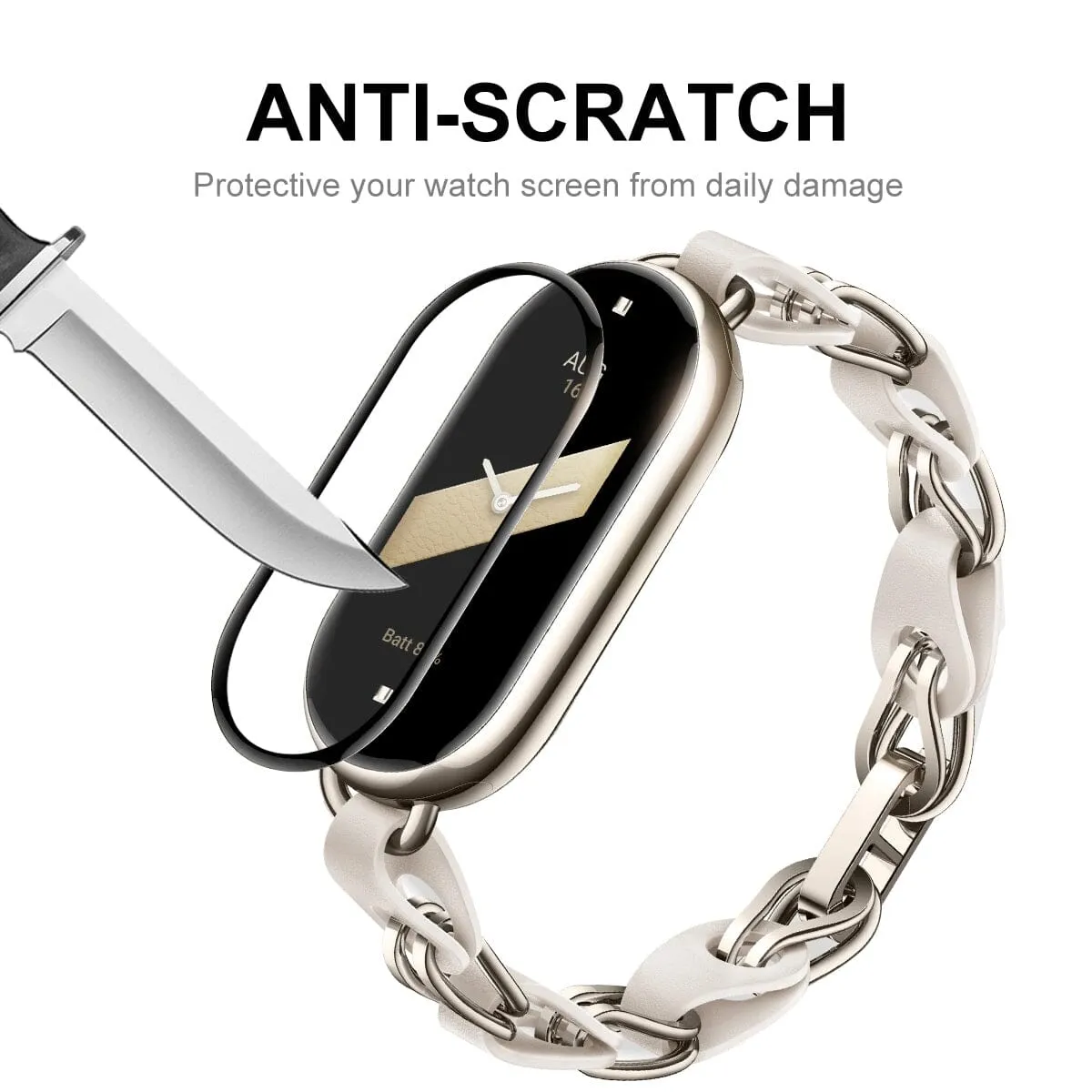 Xiaomi Smart Band 9 3D Full Coverage Soft PC Edge   PMMA HD Screen Protector Film  with Positioning Case