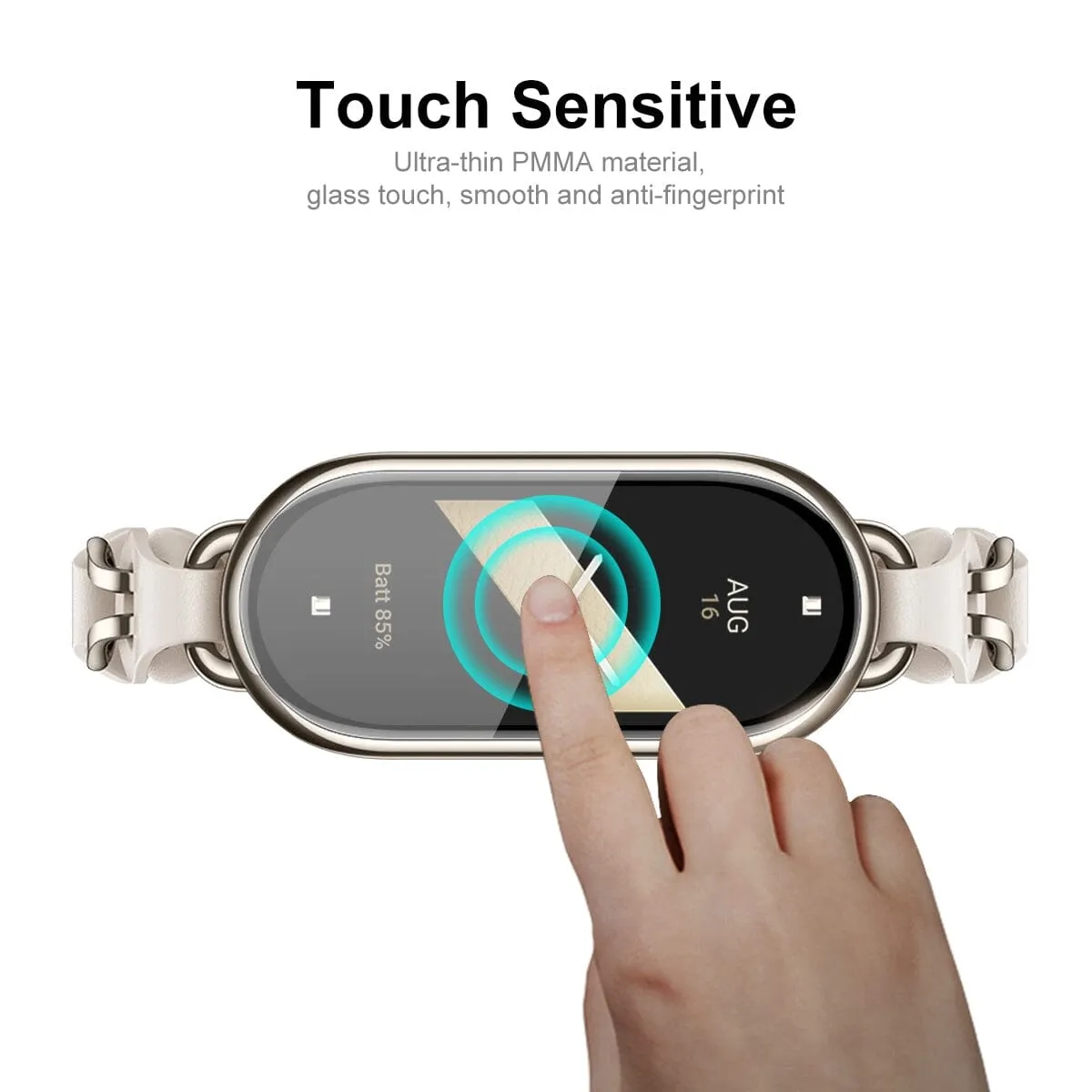 Xiaomi Smart Band 9 3D Full Coverage Soft PC Edge   PMMA HD Screen Protector Film  with Positioning Case