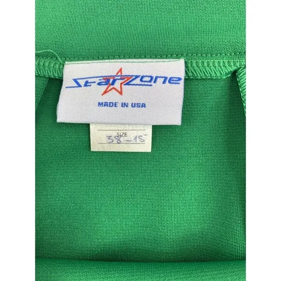 XXL Adult Cheerleader Uniform Skirt Size 38 Kelly Green Gold 2XL Cheer Skirt