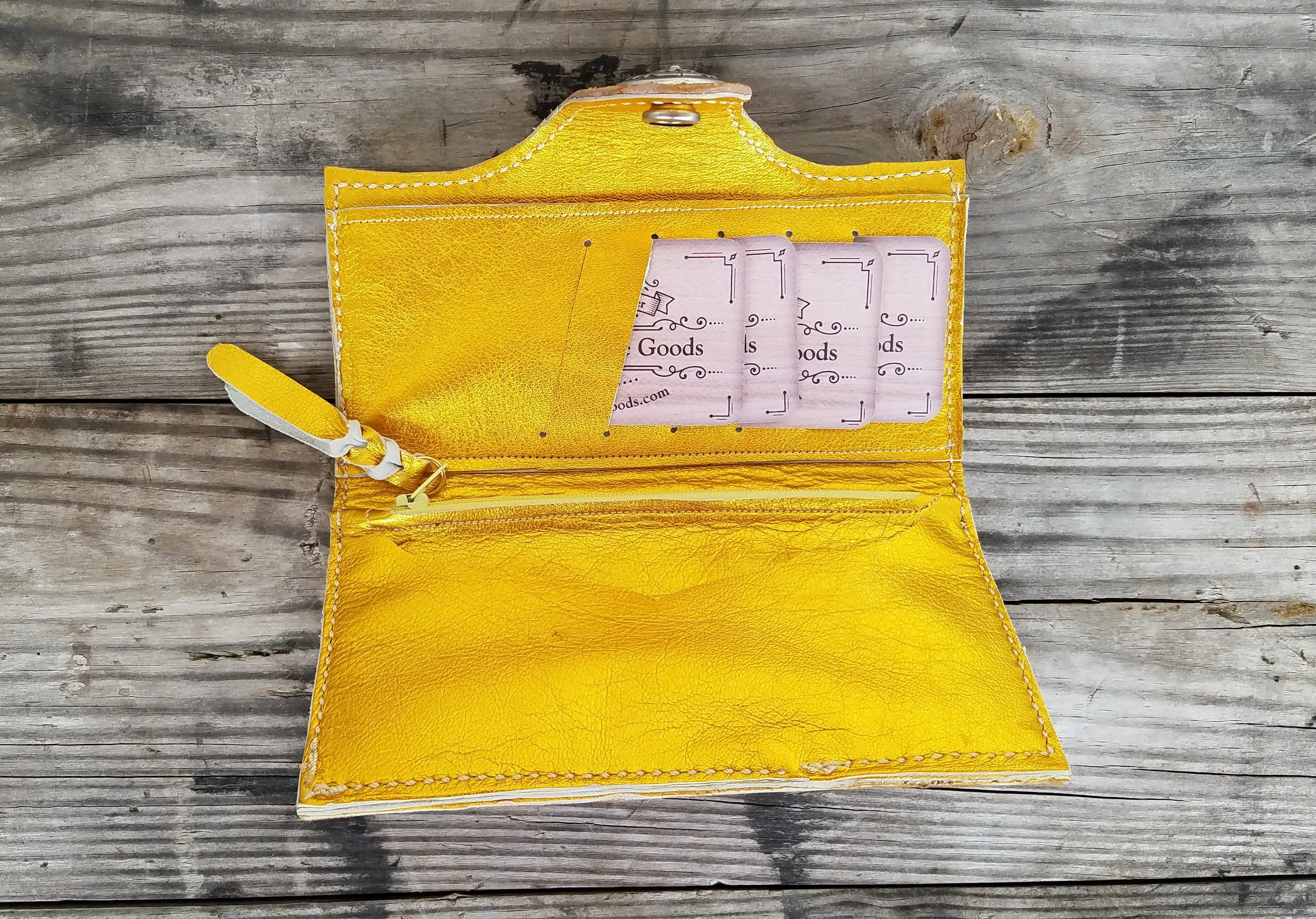 Yellow Clutch Wallet