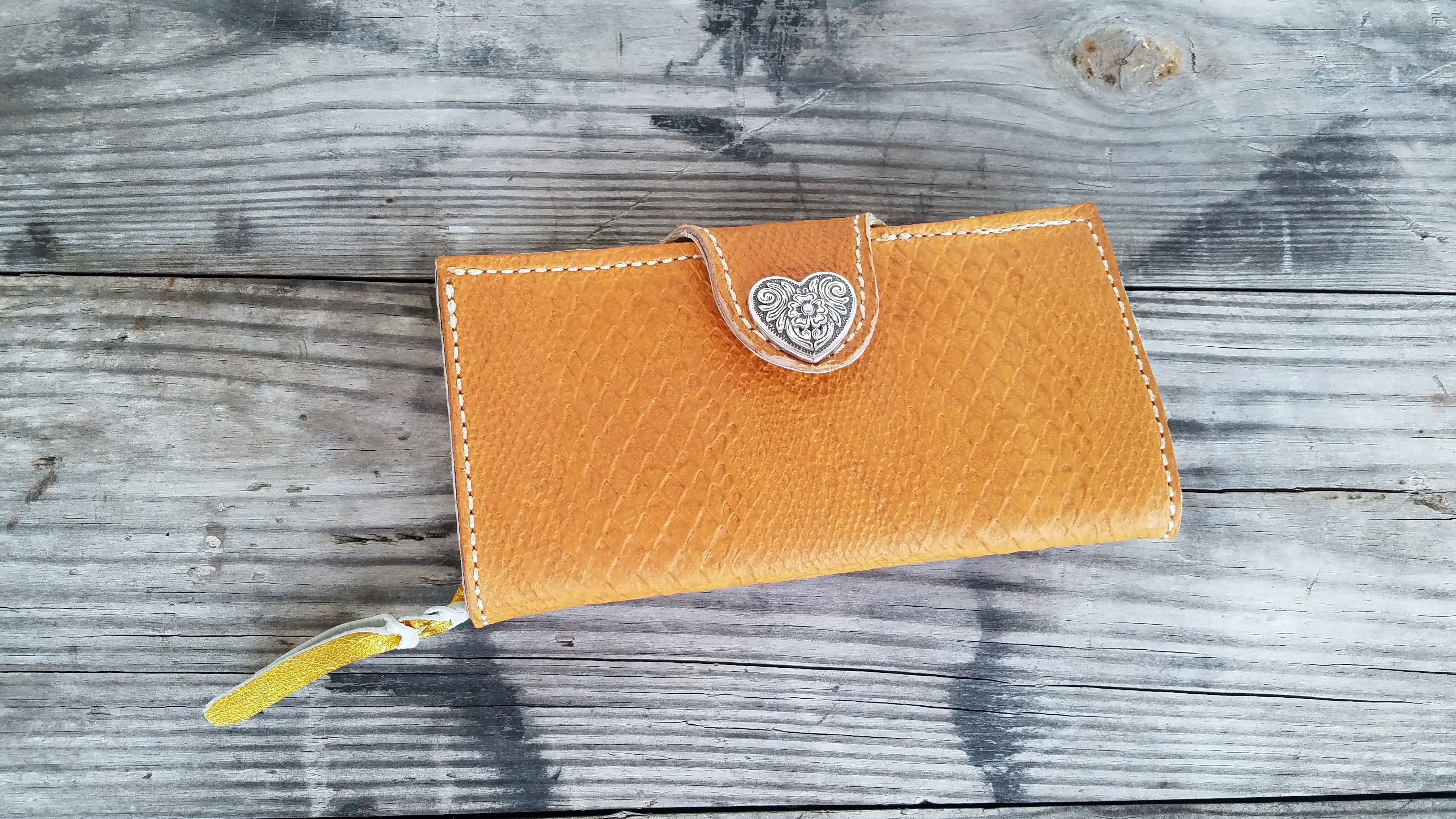 Yellow Clutch Wallet