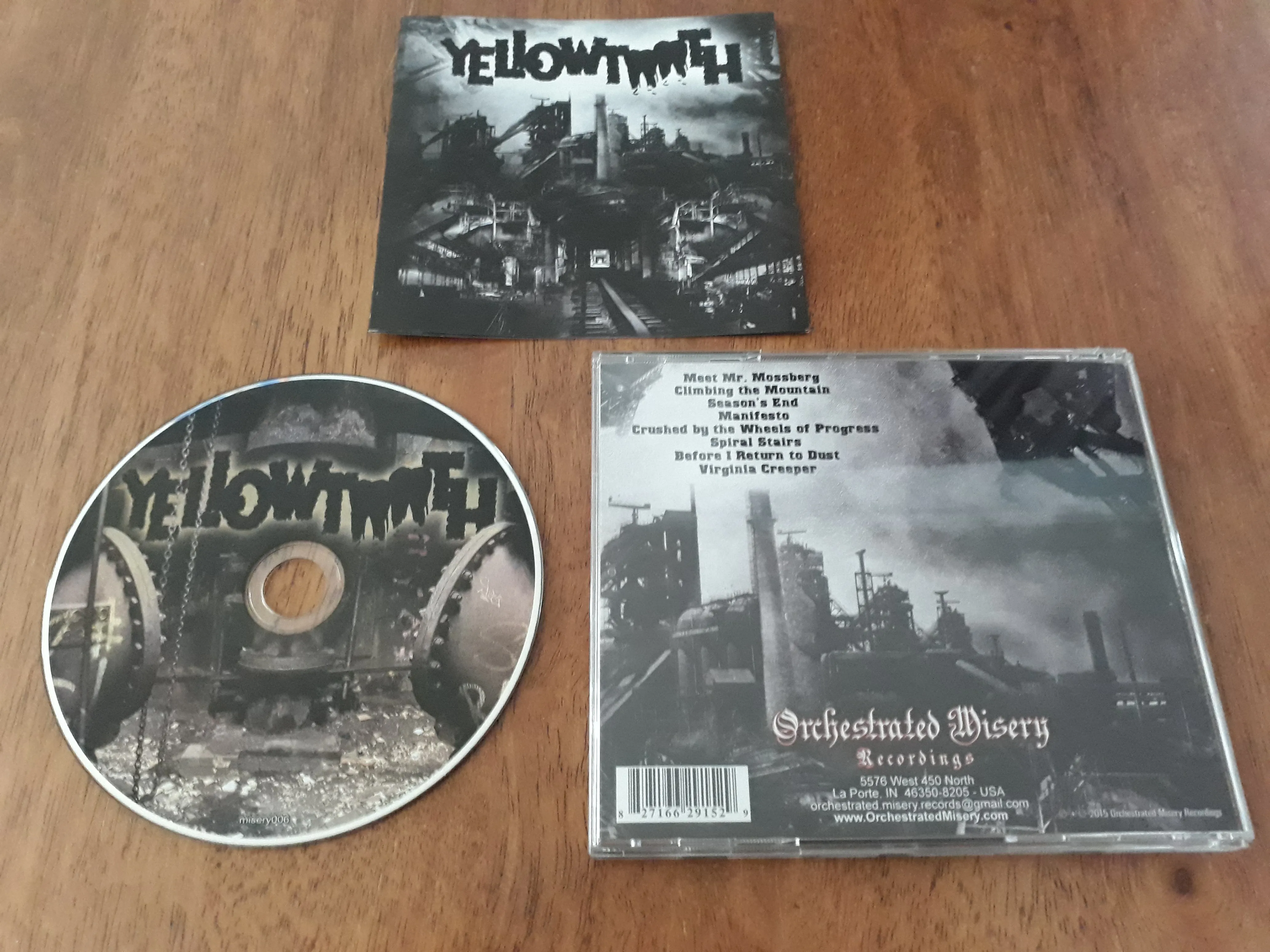 YELLOWTOOTH - Crushed By The Wheels Of Progress CD