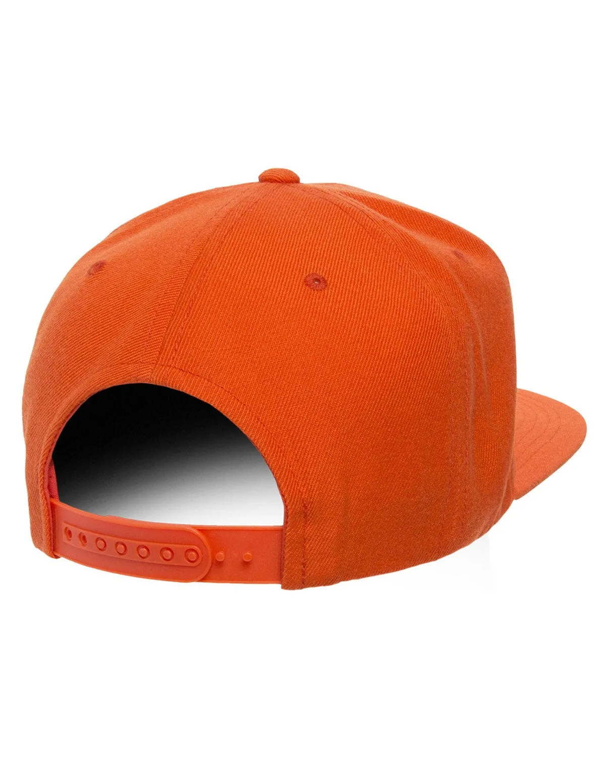 Yupoong 6-Panel Structured Flat Visor Cap | Orange