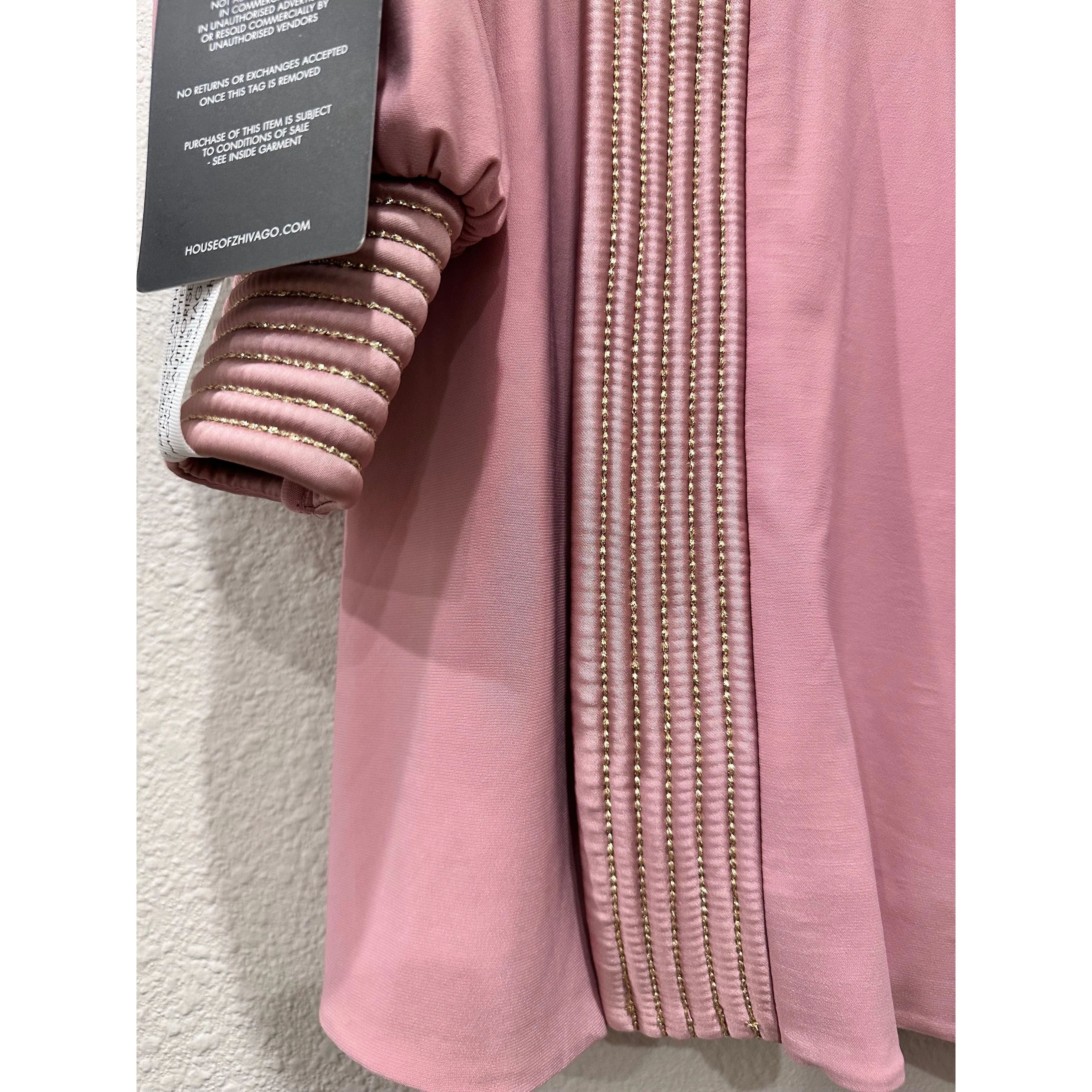 Zhivago Ready Blush Structured Shoulder Open Back Mini Dress